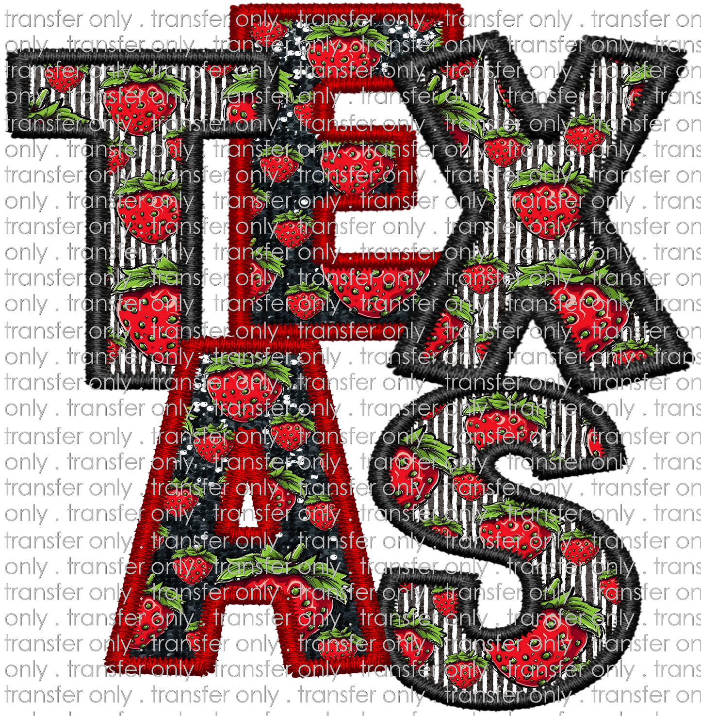 UVTX 145 Texas Strawberry Applique