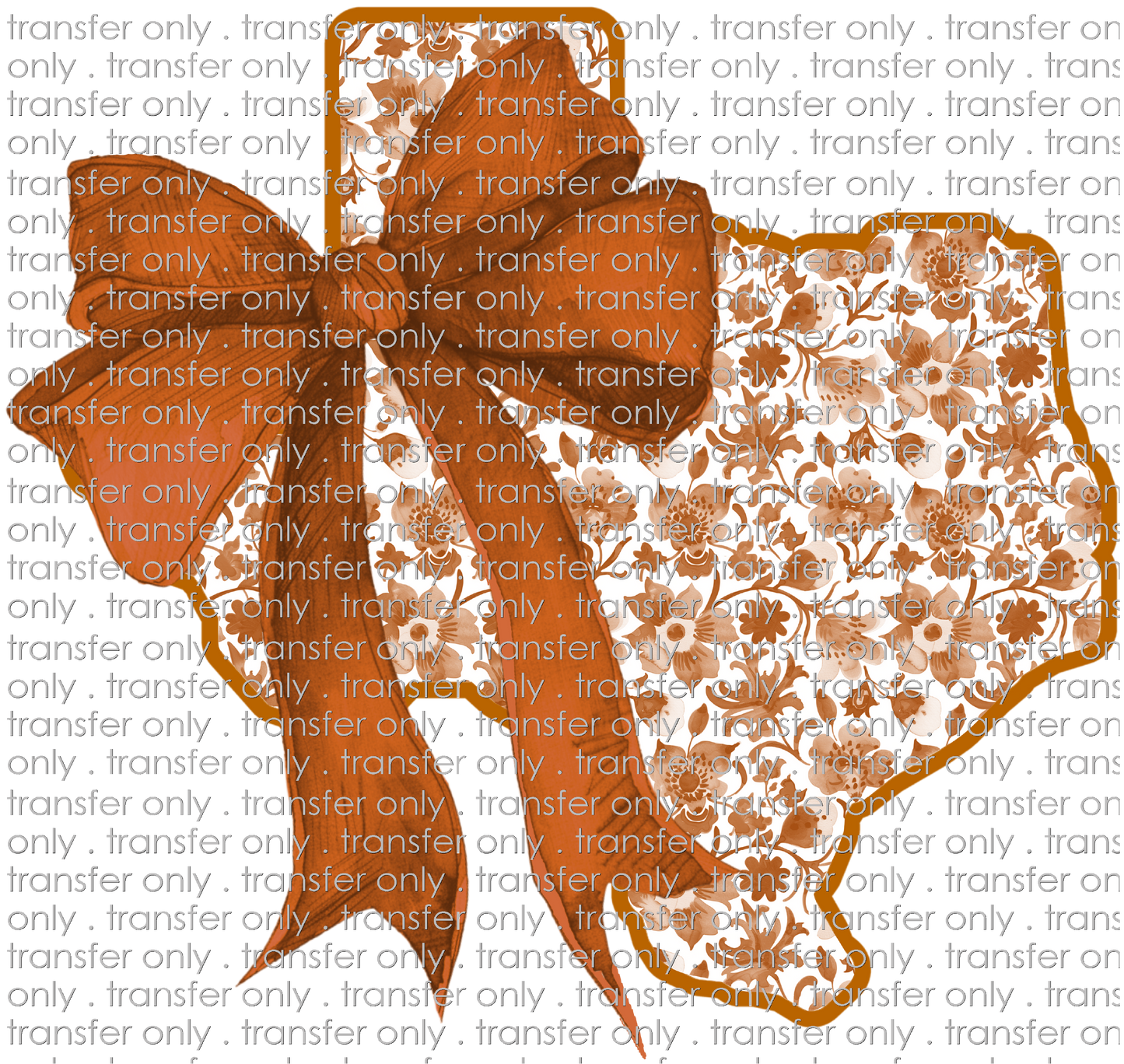TX 163 Texas Burnt Orange Bow