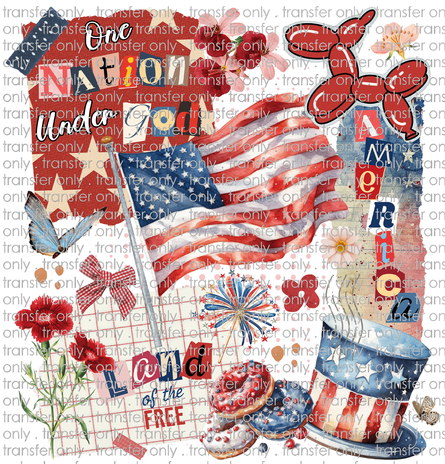USA 266 Patchwork Collage USA