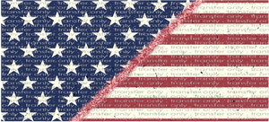 USA UV 102 Split American Flag UV DTF 16oz Wrap