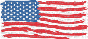 USA UV 105 American Flag UV DTF 16oz Wrap