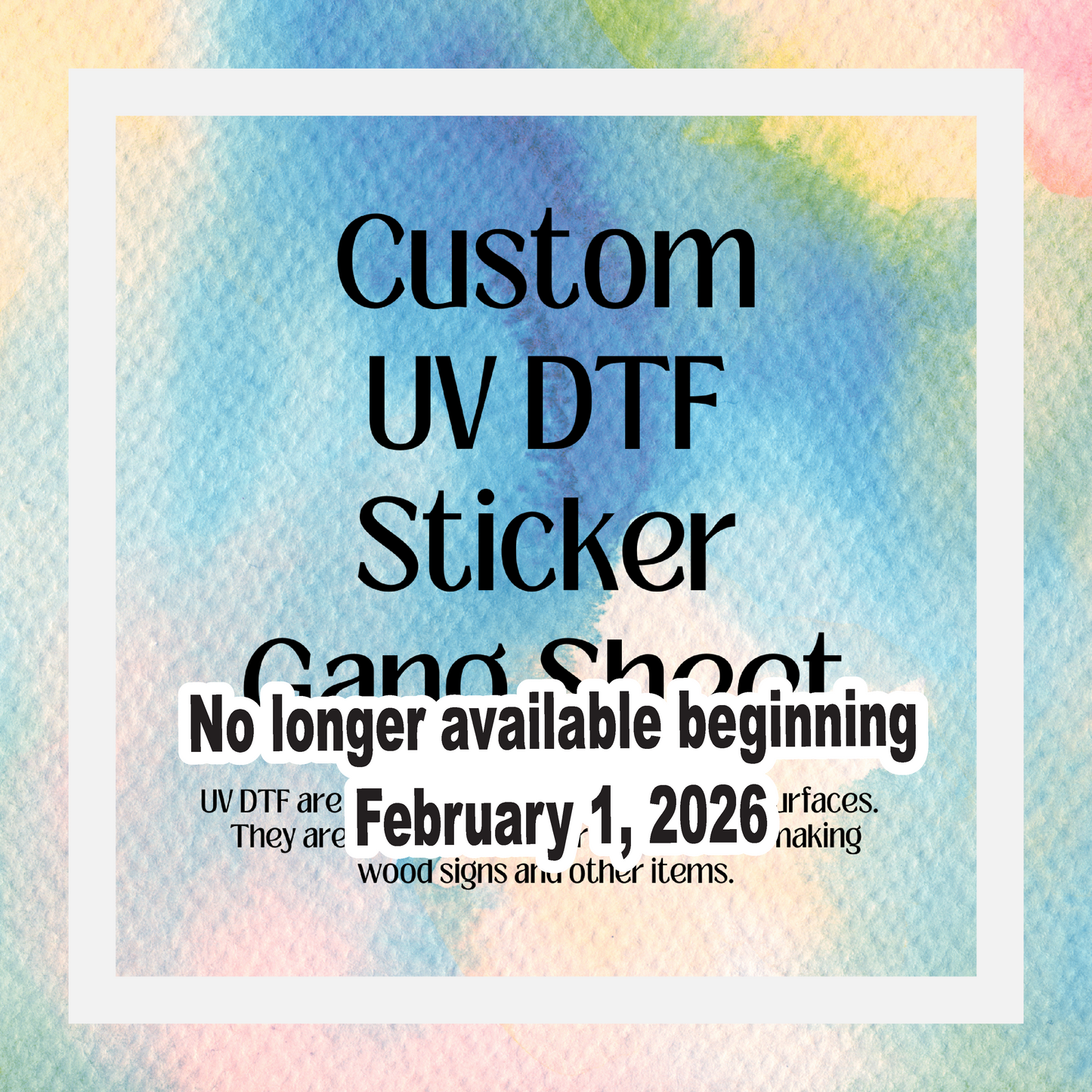 UV DTF Sticker Gang Sheet Custom Design (Print Ready)
