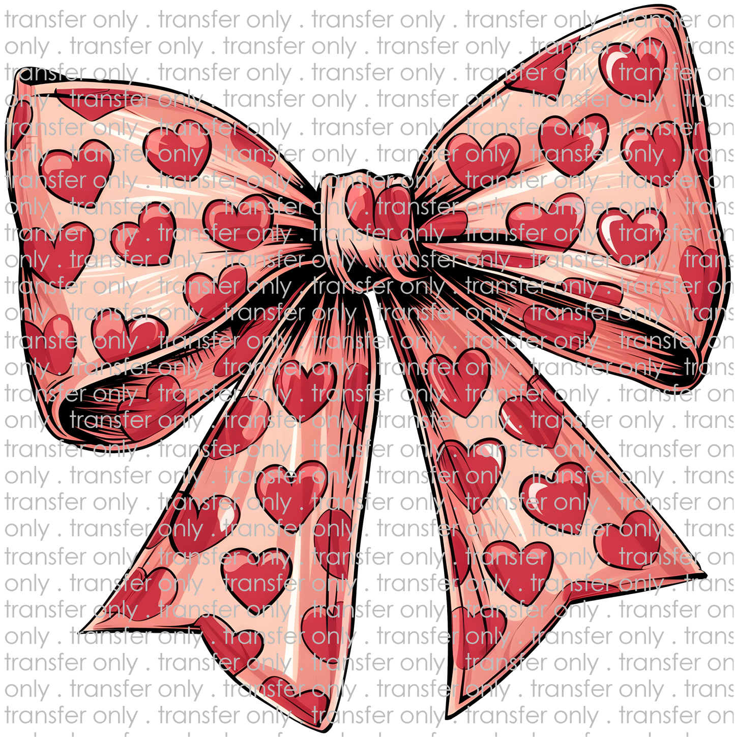 VAL 413 Valentine Bow with Hearts