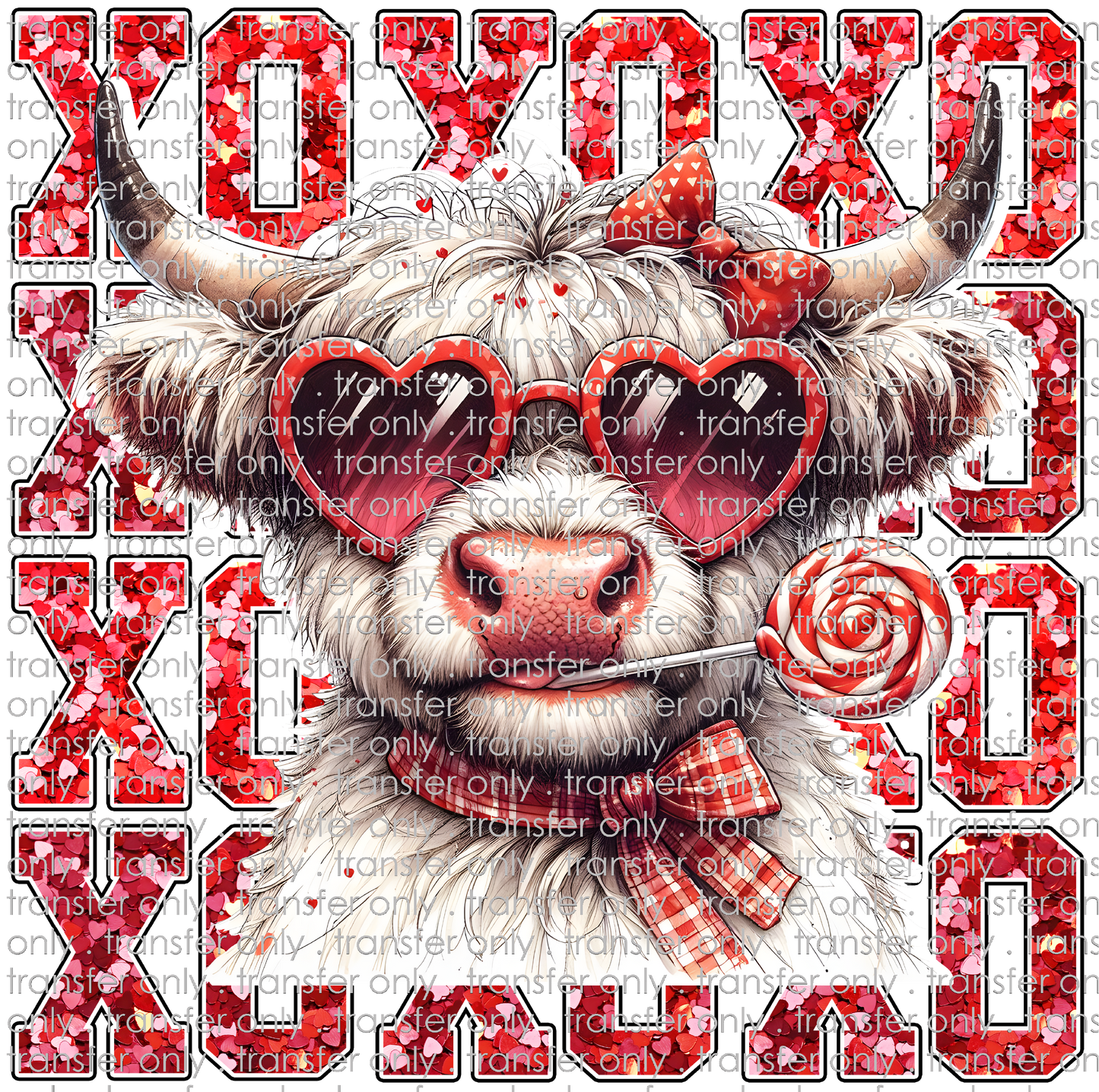 VAL 447 XOXOXO Highland Cow