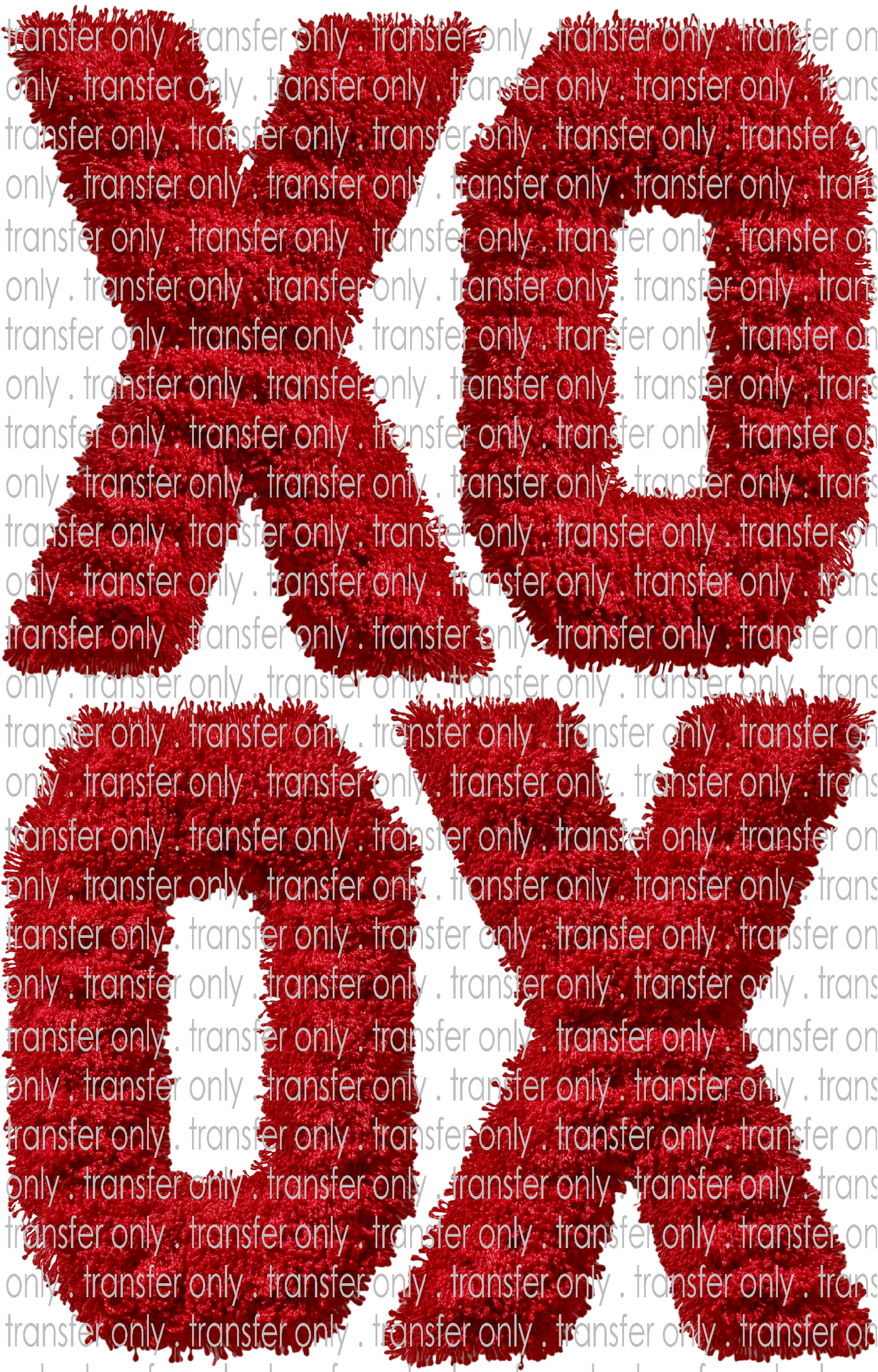 VAL 447 XOXO Faux Crochet