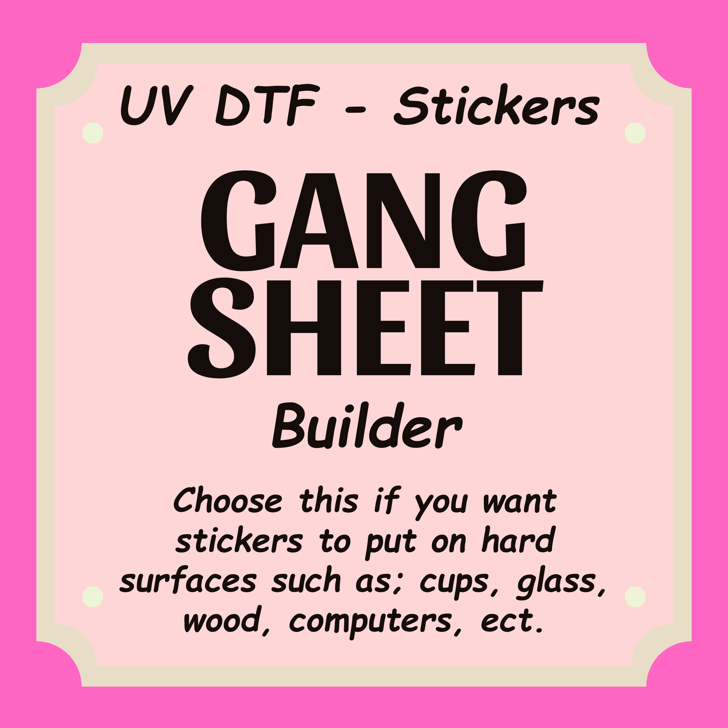 UV DTF - Gang Sheet Builder
