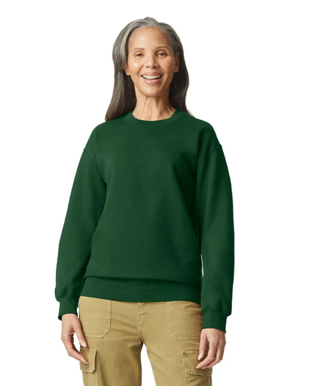 Forest Green Gildan Softstyle Crewneck Sweatshirt SF000