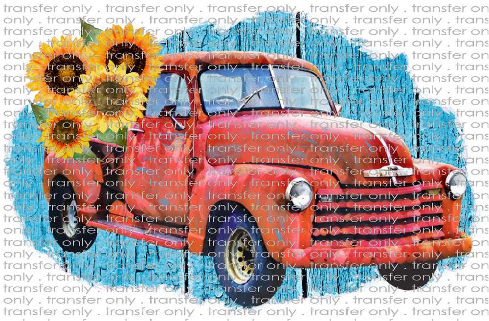 ADV 43 Vintage Truck with Sunflowers