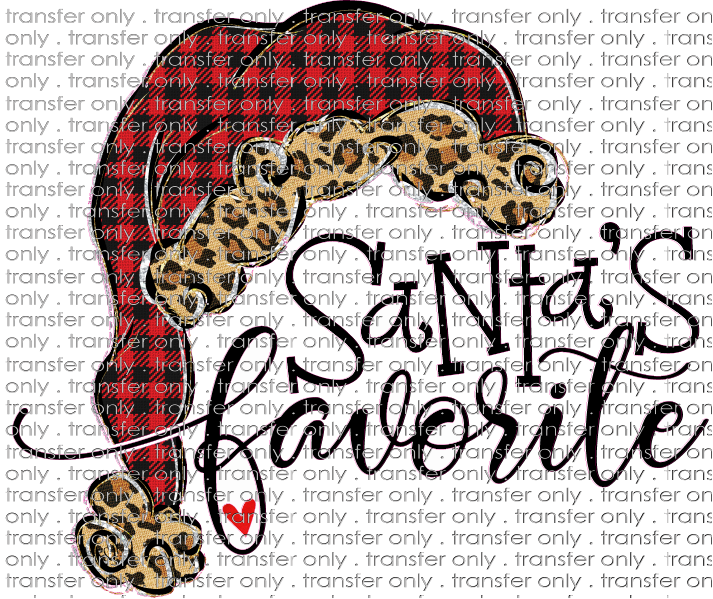 CHR 562 Santa's Favorite Buffalo Plaid and Leopard