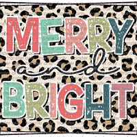 CHR 629 Merry and Bright Leopard Boarder