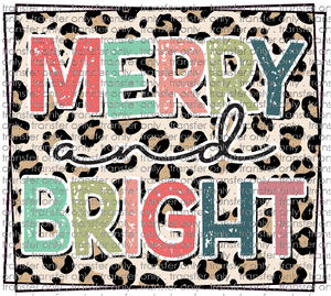CHR 629 Merry and Bright Leopard Boarder