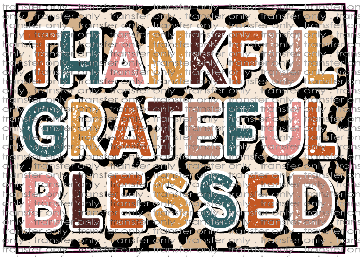 FALL 428 Thankful Grateful Blessed Leopard Boarder