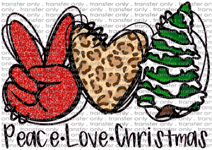 CHR 646 Peace Love Christmas with a Tree