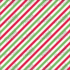 P-CHR-21 Candy-Cane Diagonal Red and Green