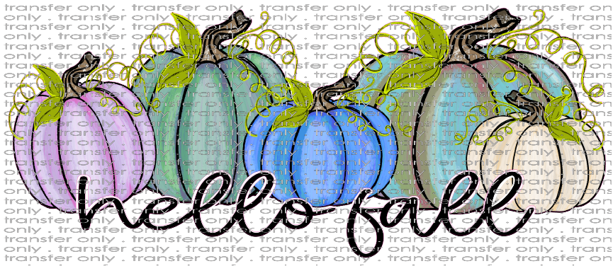 FALL 286 Hello Fall Pumpkins Cool Colors