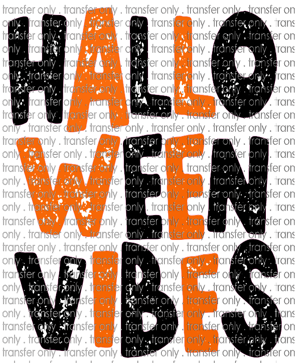 HALLO 121 Halloween Vibes Orange Black