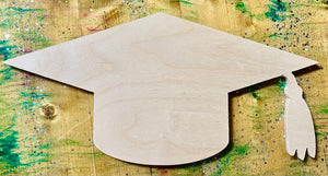 PC34 - Graduation Cap - 1/4" Plywood Cutout