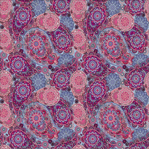 P-GEO-87 Paisley Pink and Blue