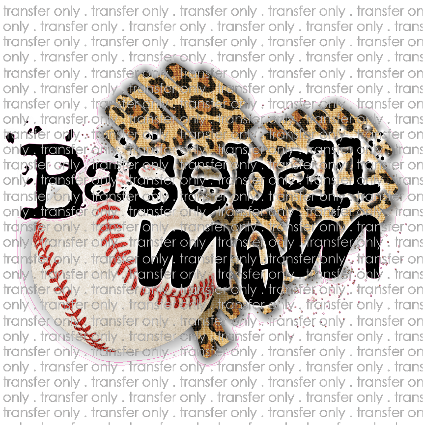 SPT 147 Baseball Mom Leopard Heart