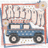 USA 161 Freedom Retro Daisy Car
