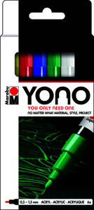 YONO Marker Set 6pk 0.5 - 1.5mm