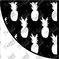 Pineapple Acrylic Bleach Sleeve Stencil