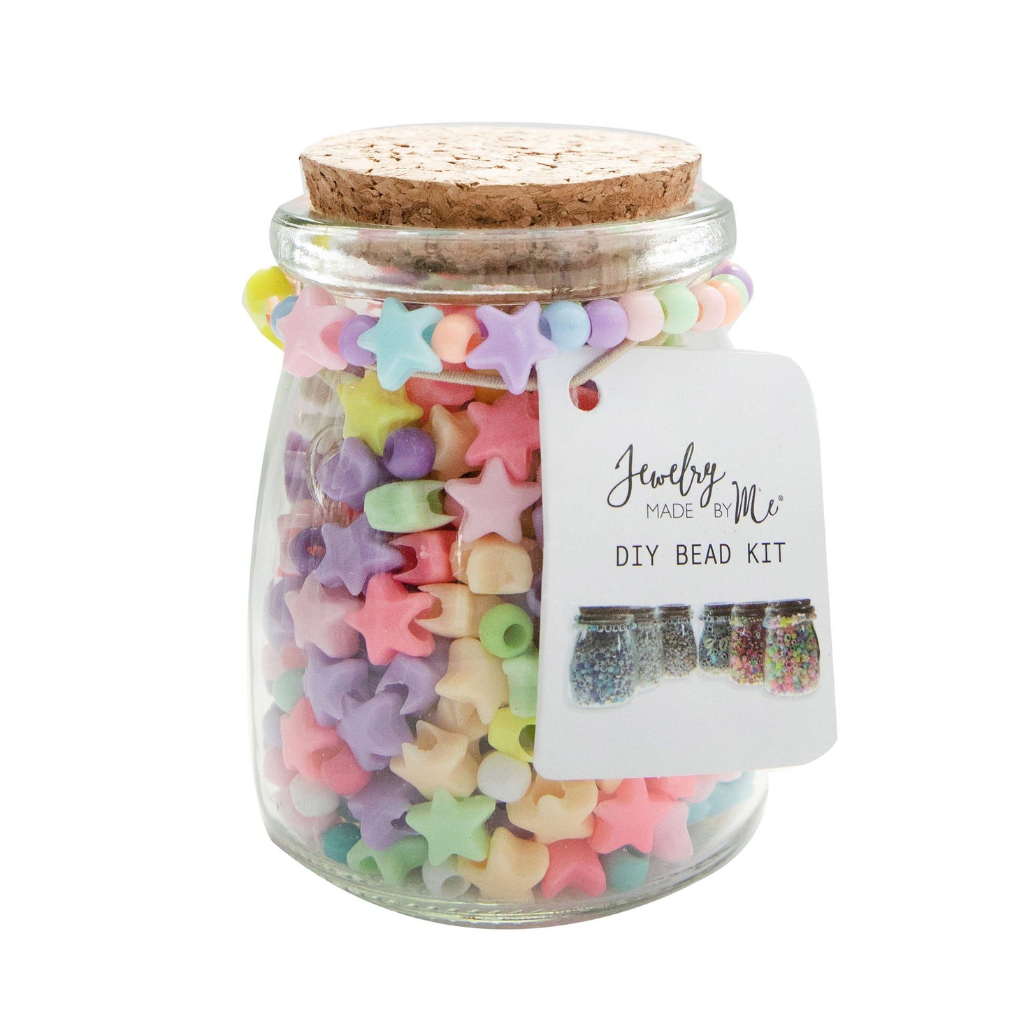 Pastel Stars Jar DIY Bead Kit