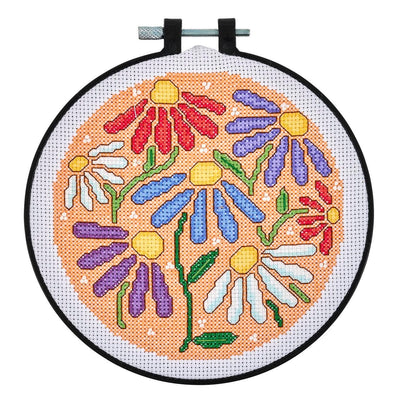 Bucilla ® Counted Cross Stitch Kit - Uplifting Daisies 6"