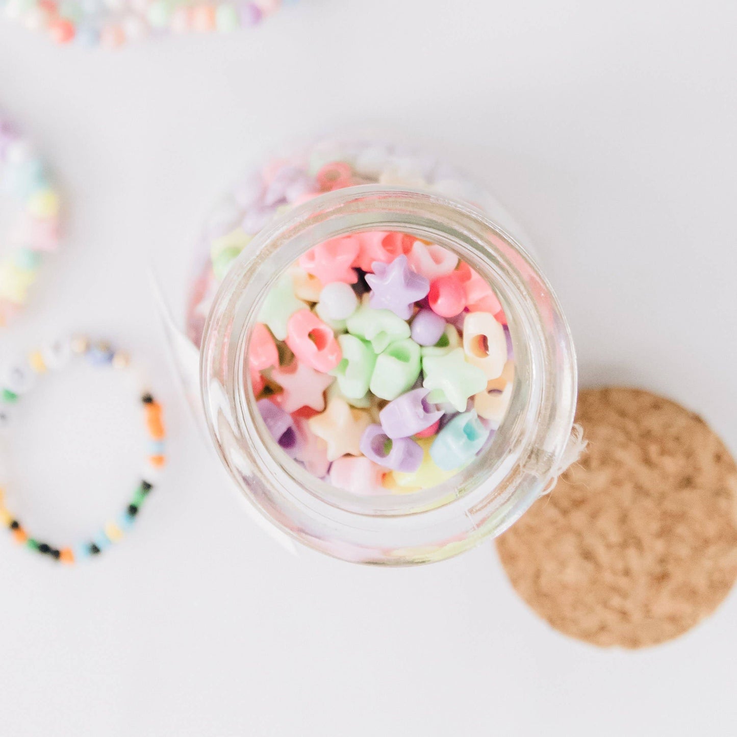 Pastel Stars Jar DIY Bead Kit