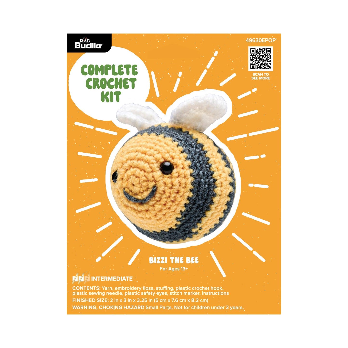 Bucilla ® Amigurumi Crochet Kit – Bizzi Bee 3”