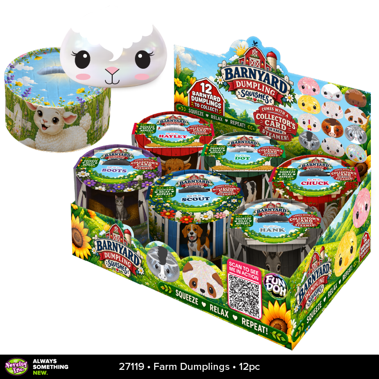 Fun Doh Farm Barnyard Squishy Dumpling Toy