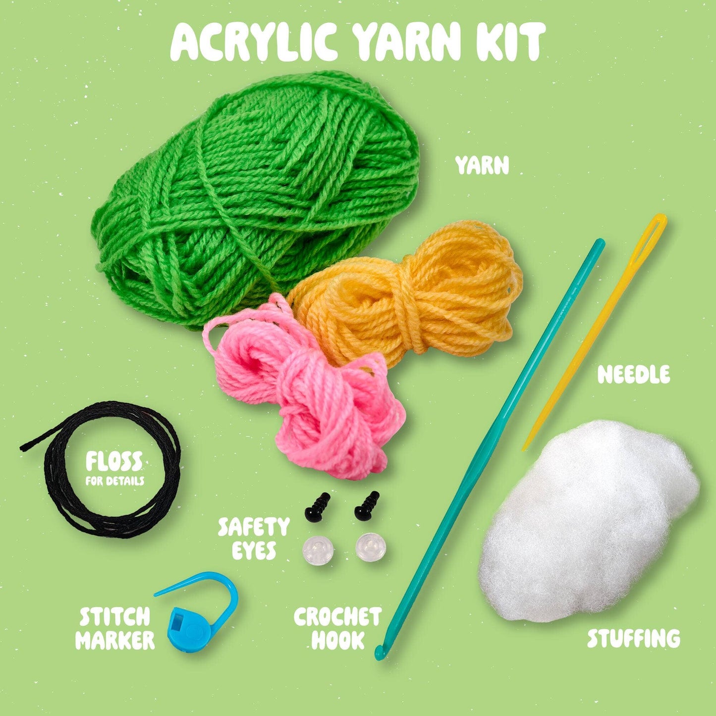 Bucilla ® Amigurumi Crochet Kit – Freddy the Frog 3"