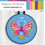 Bucilla ® Stamped Embroidery Kit - Energetic Butterfly 6"