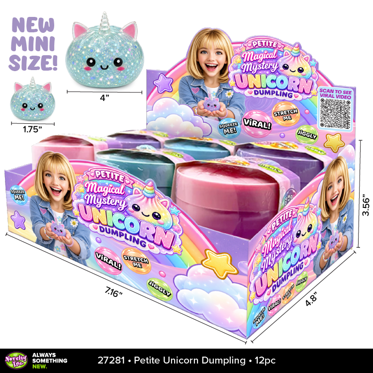 Fun Doh Petite Unicorn Dumpling Squishy Toy - 12/Display