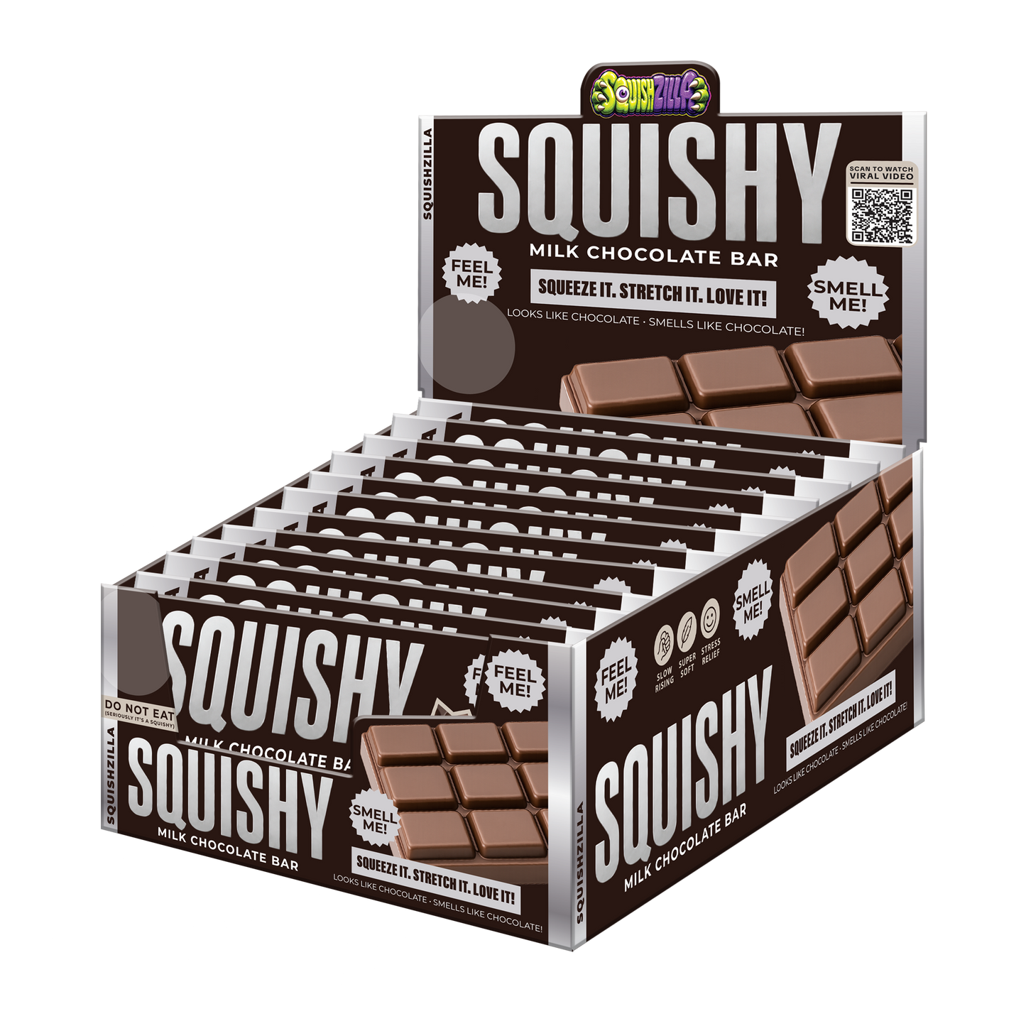Fun Doh Slow Rise Scented Squishy Chocolate Bar