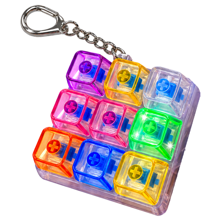 Light-Up Fidget LED Keypad Keychain