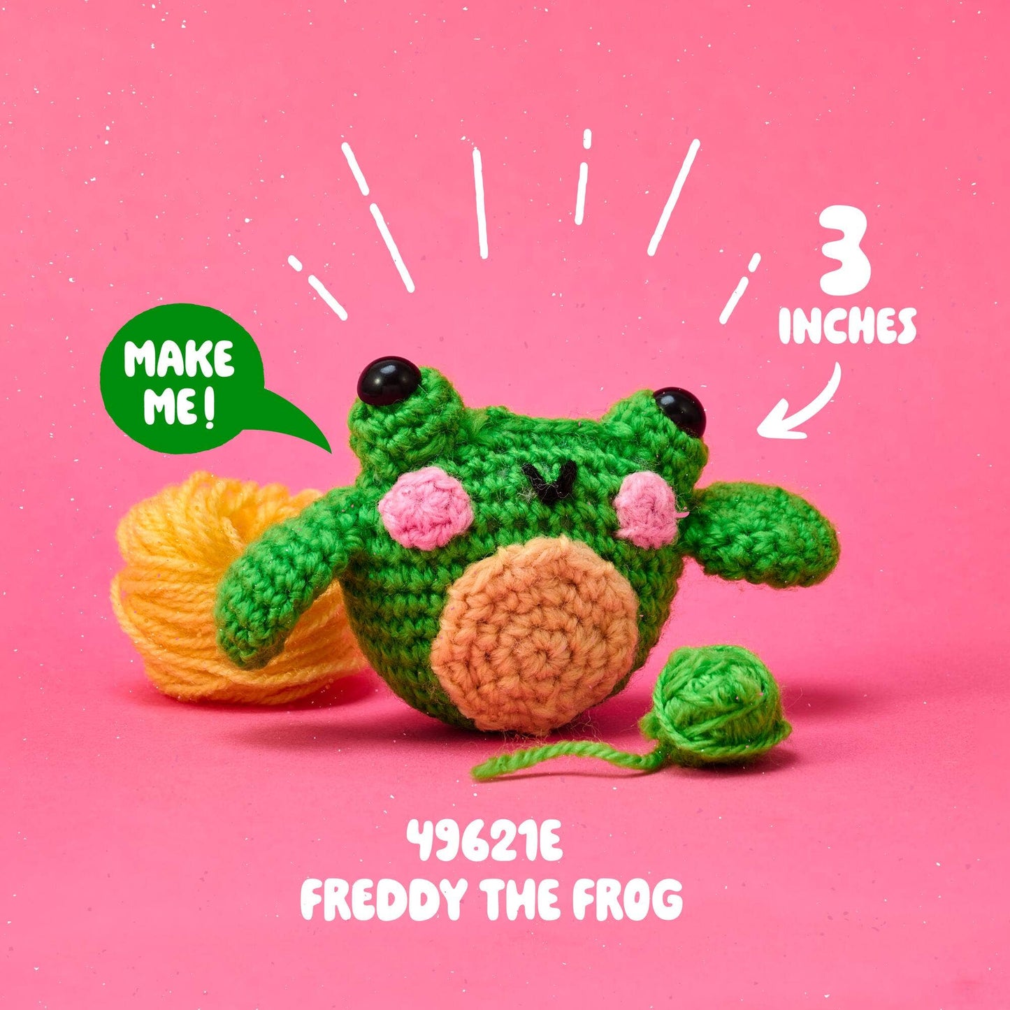 Bucilla ® Amigurumi Crochet Kit – Freddy the Frog 3"