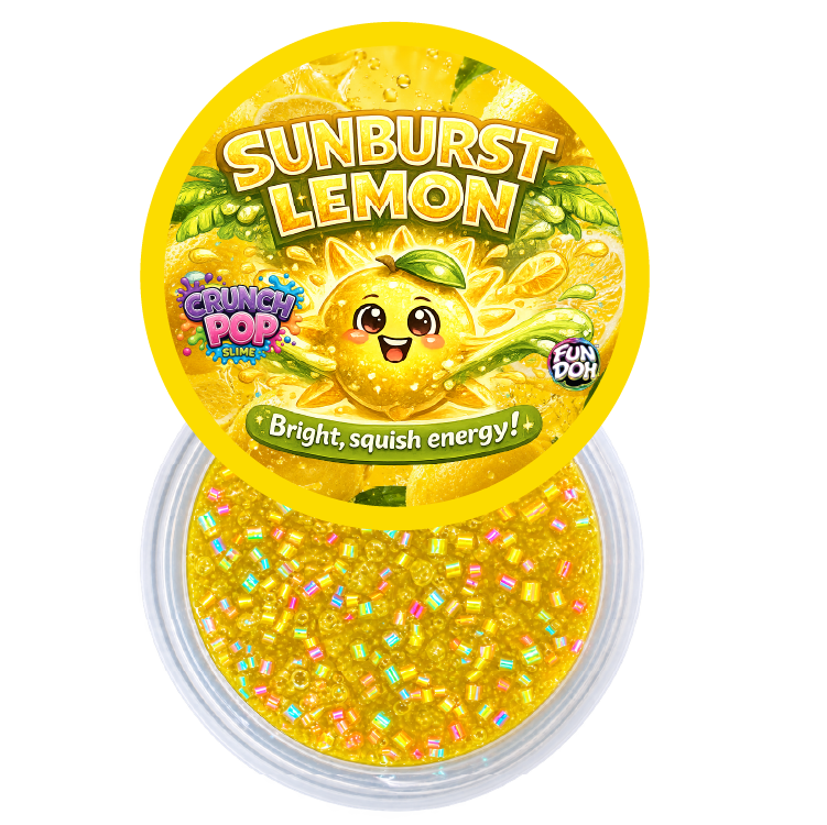 Fun Doh Crunch Pop Color Sensory Squishy Slime - 12/Display