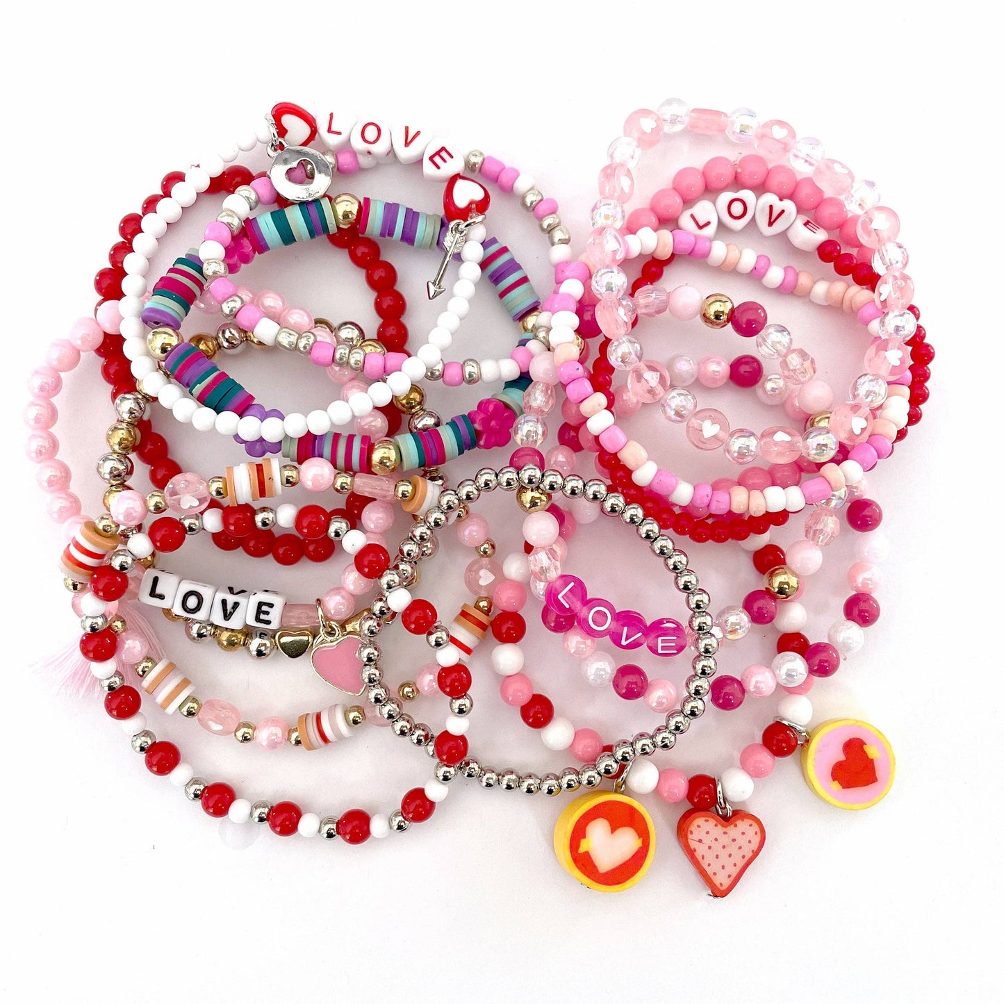 Valentine LOVE Convo Hearts Jar DIY Bead Kit