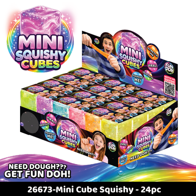 Fun Doh MINI Squishy Cube 2 Pack VIRAL Variety