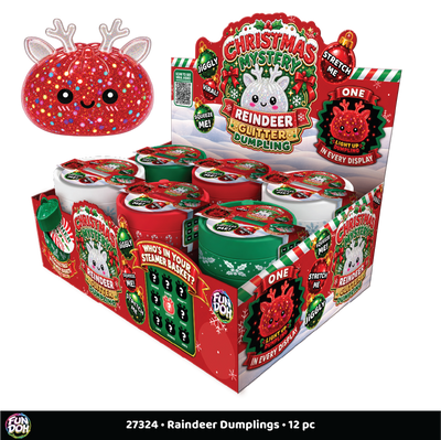 Fun Doh Christmas Mystery Reindeer Dumpling Squishy Toy