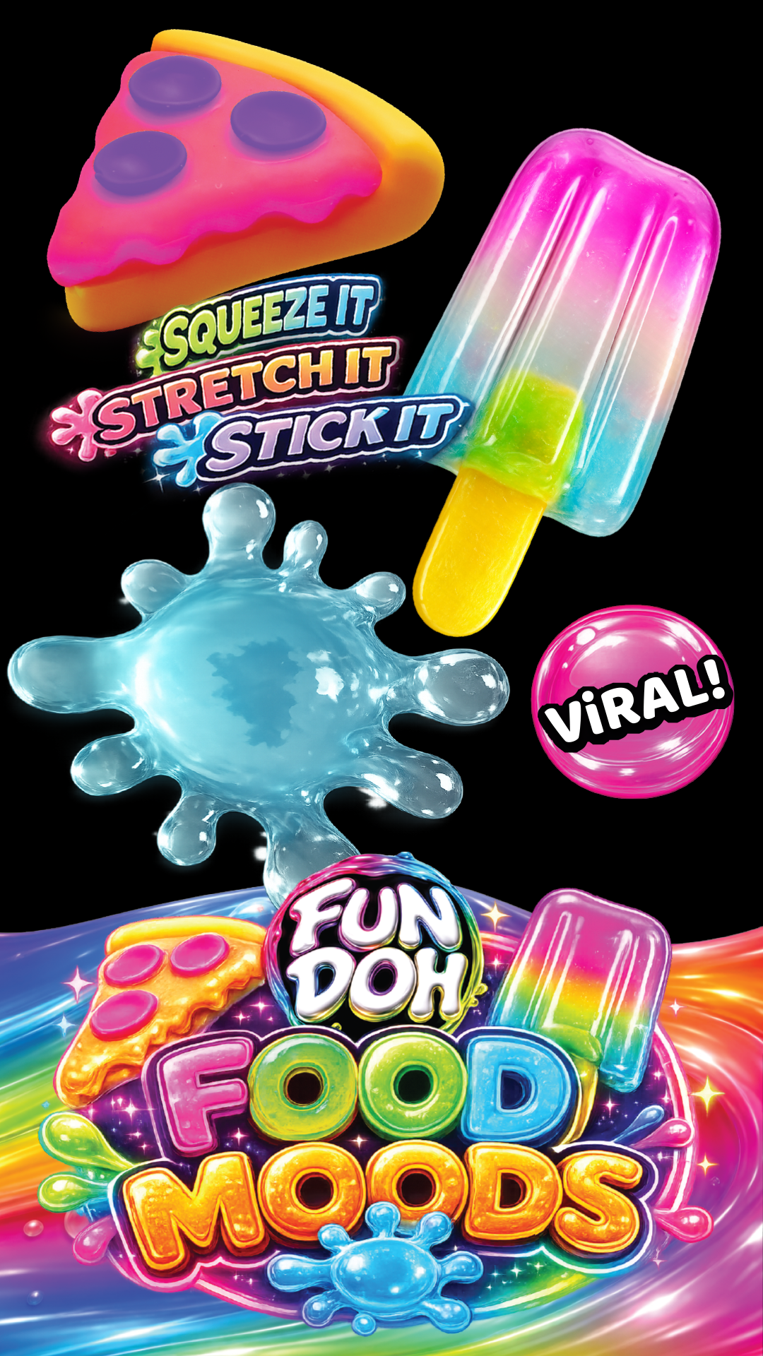 Fun Doh Food Moods Snack Attack Squishy