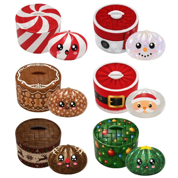Fun Doh Petite Squishy Christmas Dumplings Toy