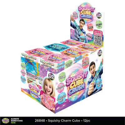 Fun Doh Squishy Cube Crush Fidget Toy Variety