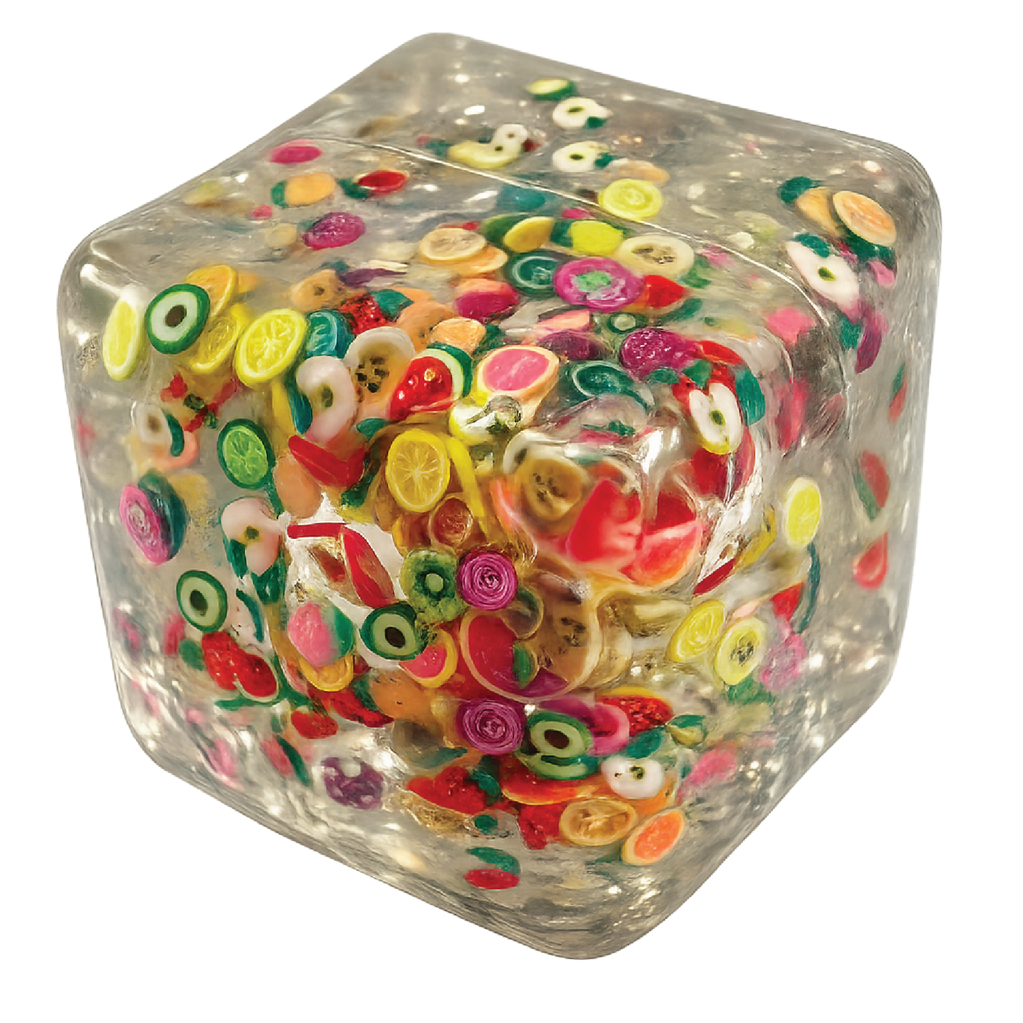 Fun Doh Squishy Cube Crush Fidget Toy Variety