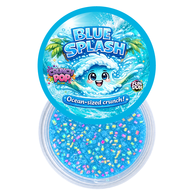 Fun Doh Crunch Pop Color Sensory Squishy Slime - 12/Display