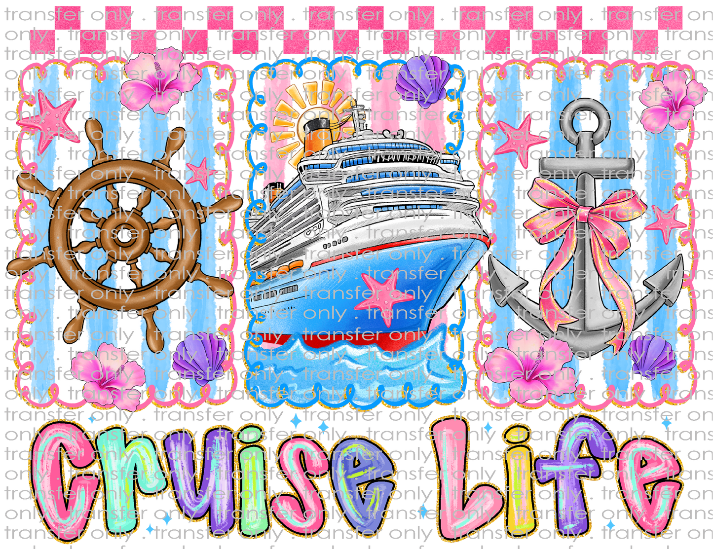 ADV 129 Cruise Life Anchor Ship Wheel