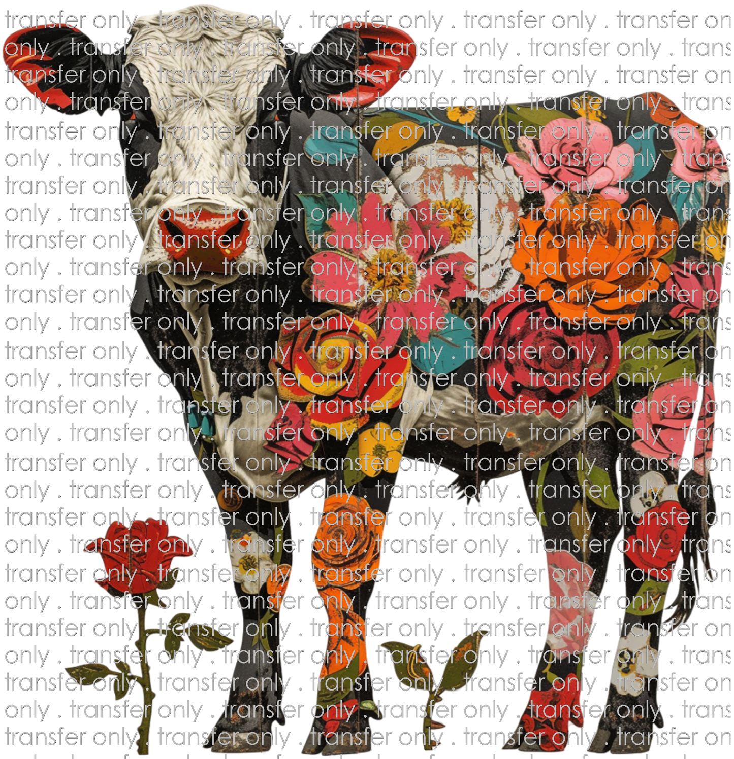 ANM 92 Rose Patterned Cow