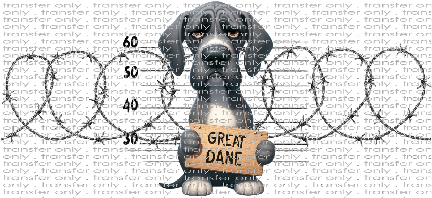 ANM UV 119 Great Dane in Trouble UV DTF 16oz Wrap