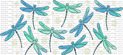 ANM UV 149 WM Teal and Blue Dragonflies UV DTF 16oz Wrap